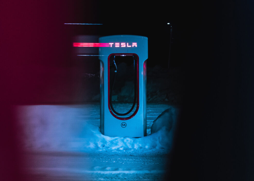 Tesla recharging station