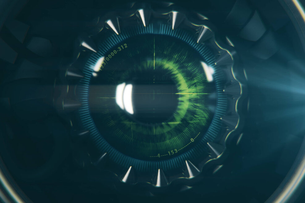 Round robot's eye