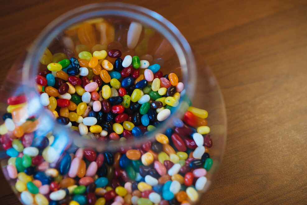 Jellybean Candy in a Jar