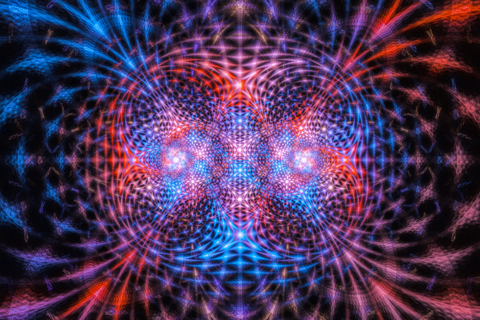 Colorful quantum world fractal
