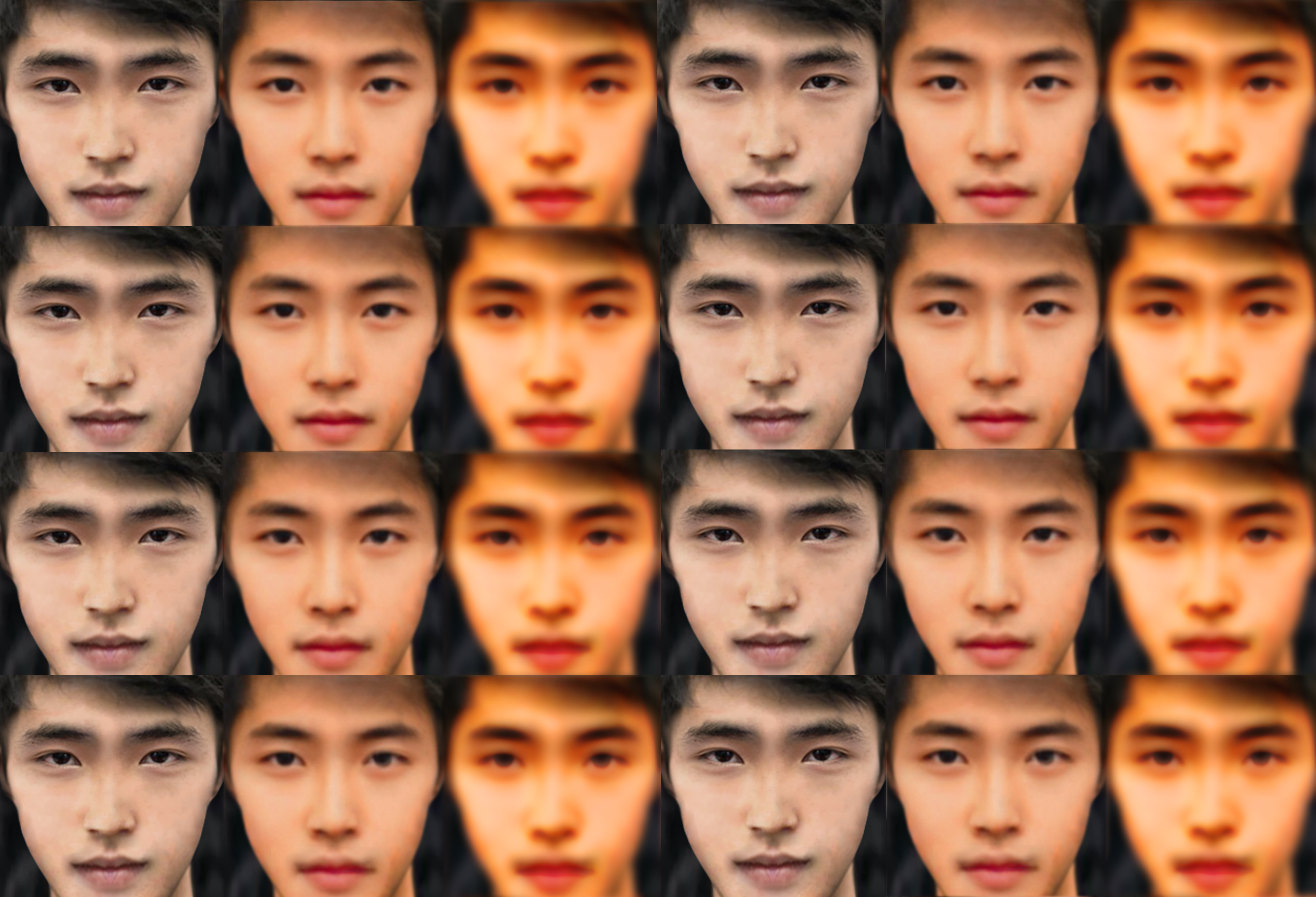 New York, NY - MARCH, 2019: Deepfake Face Manipulation of Asian Male