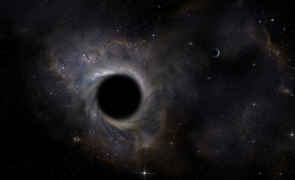 Black Hole in space