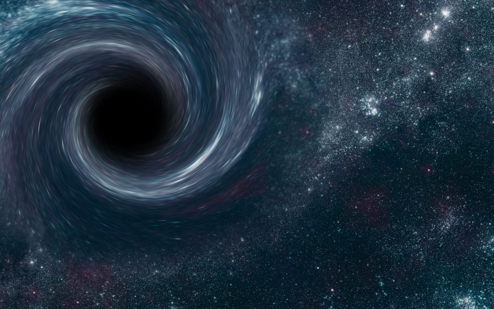 Black hole somewere in space. Science fiction. Dramatic space background. Elements of this image were furnished by NASA