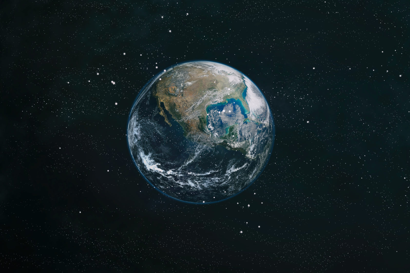 The Earth from space. This image elements furnished by NASA.