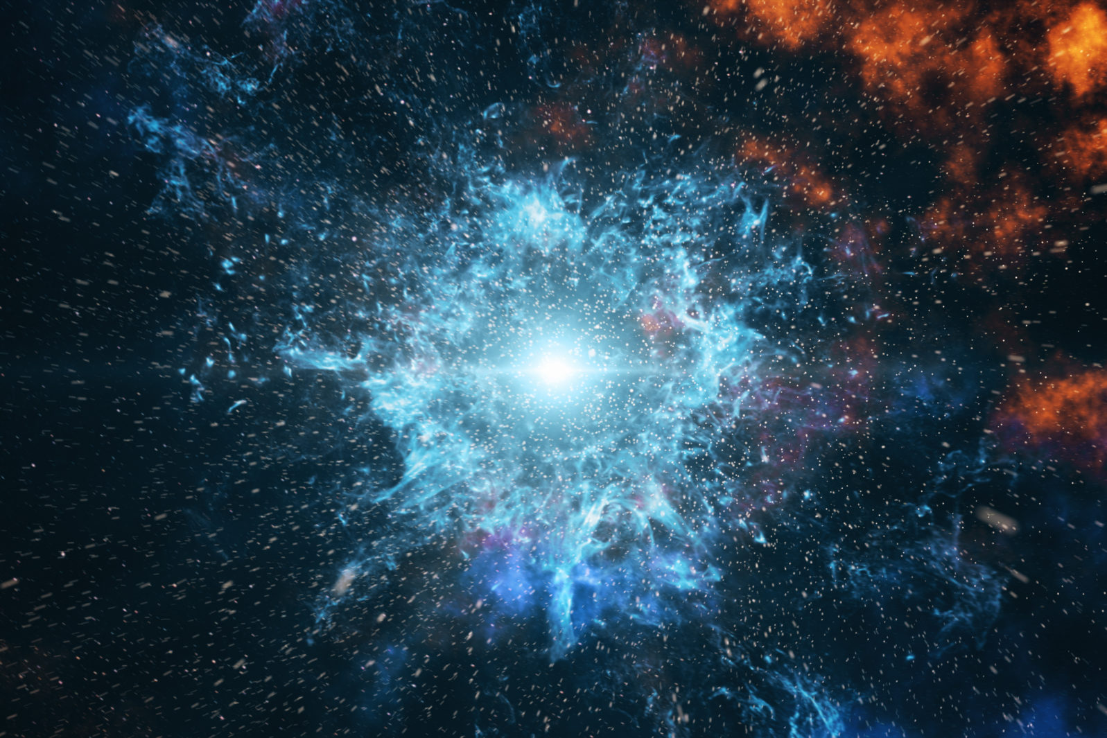 Big Bang in Space, The Birth of the Universe 3d illustration