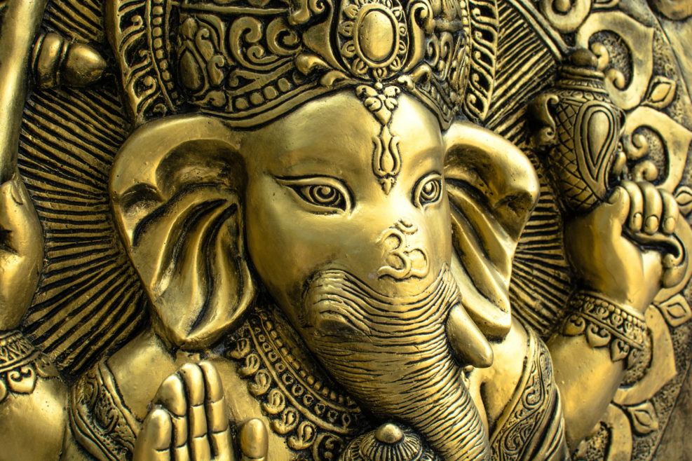 Golden Hindu God Ganesh