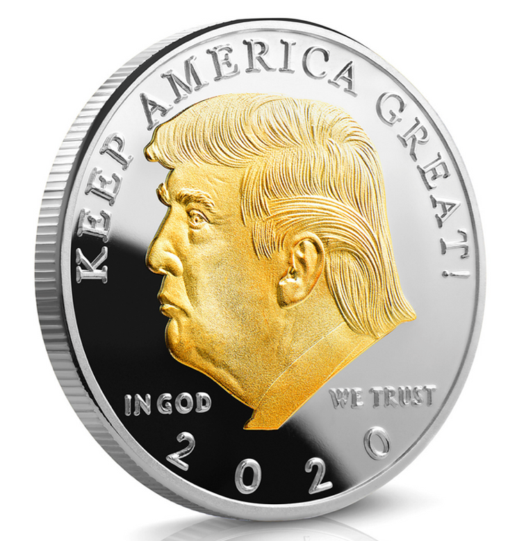 5X PRESIDENT DONALD TRUMP COMMEMORATIVE COIN GOLD PLATED GIFT BITCOIN/TRACKING 