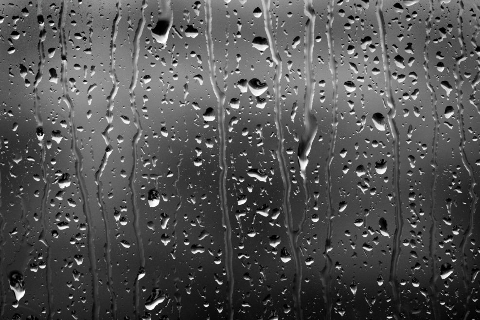 Window Rain Water Drops Stormy Weather