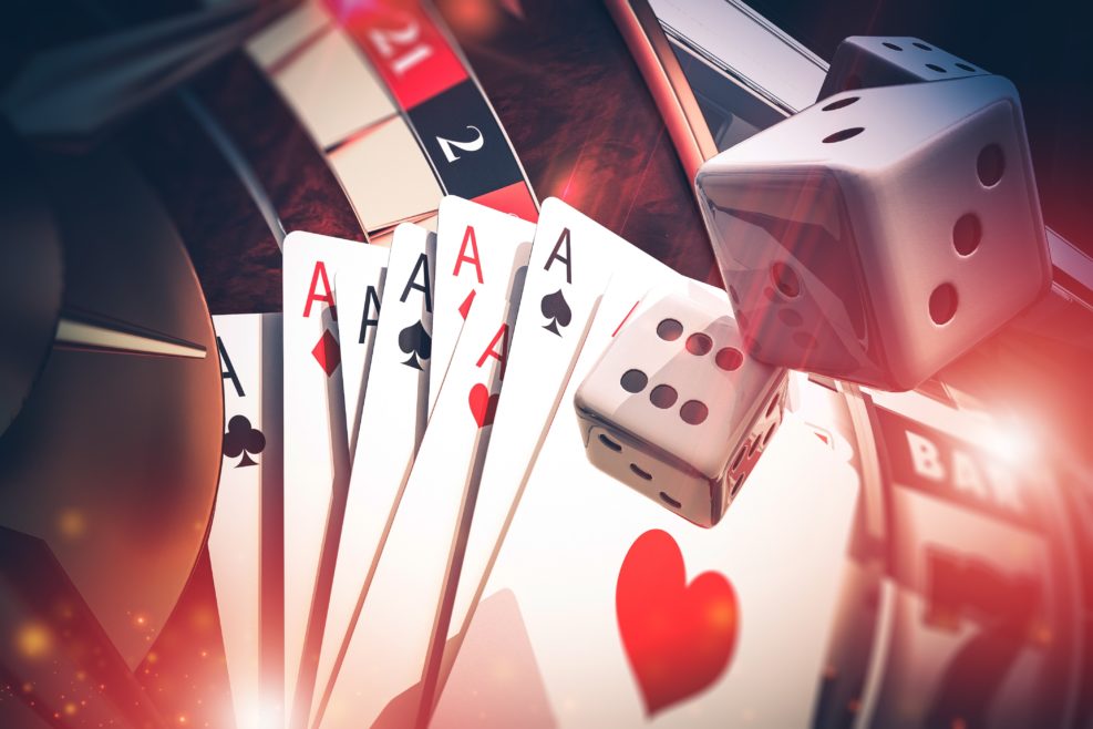 Multi Casino Games Concept