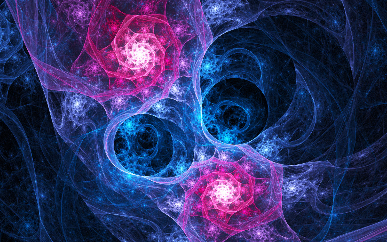 Abstract fractal patterns and shapes. Beautiful abstract background. Сolored waves,spirals, lines and circles. Infinite universe.