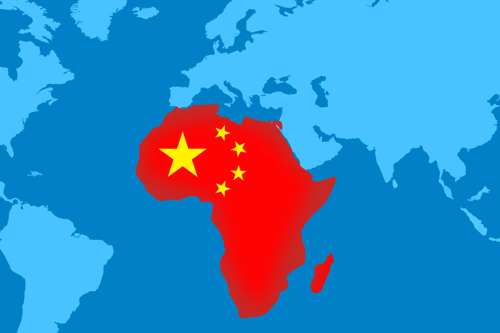 Concept image of China-Africa economic relations, Bilateral trade,