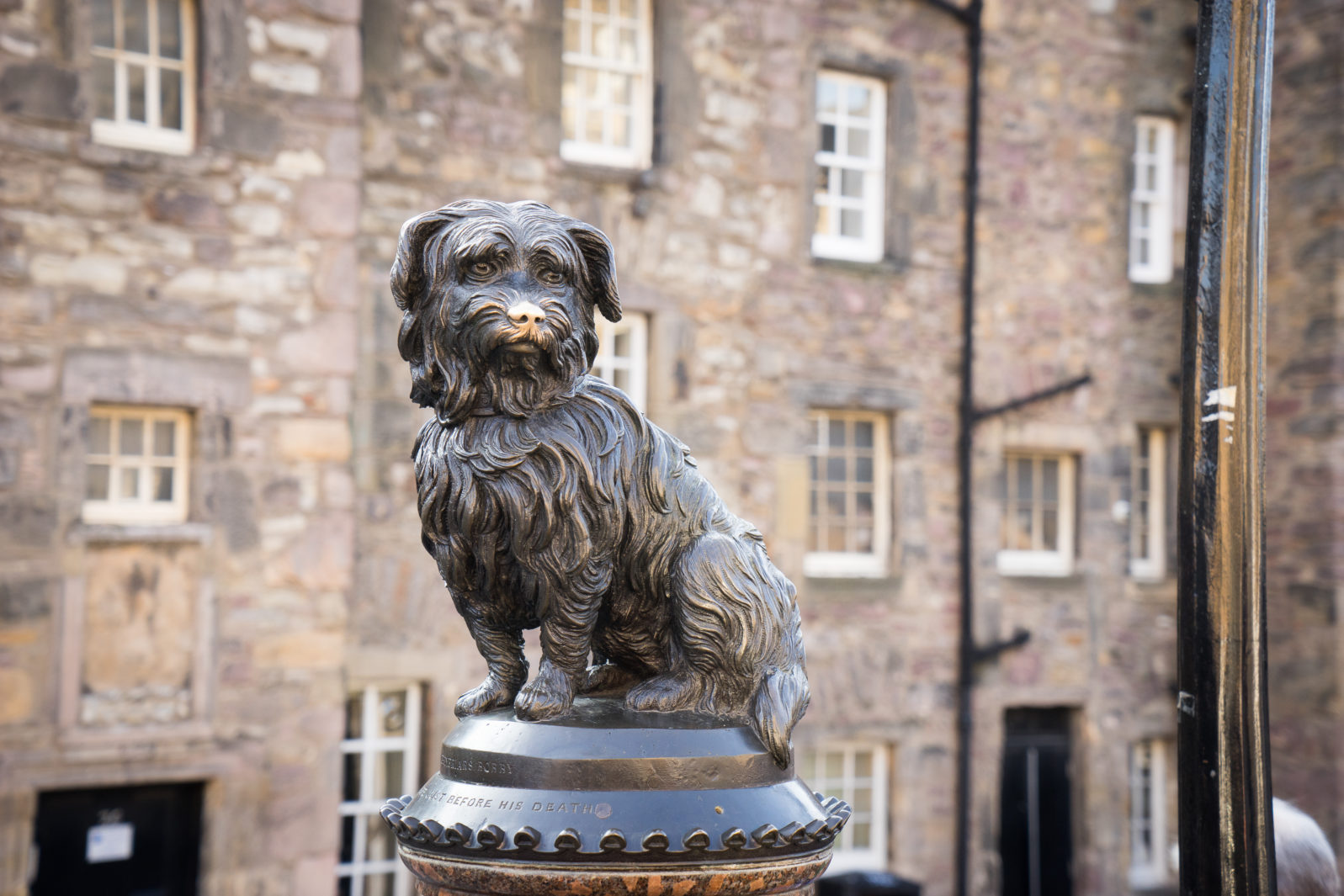 EDINBURGH, SCOTLAND  Bobby a Skye Terrier monument