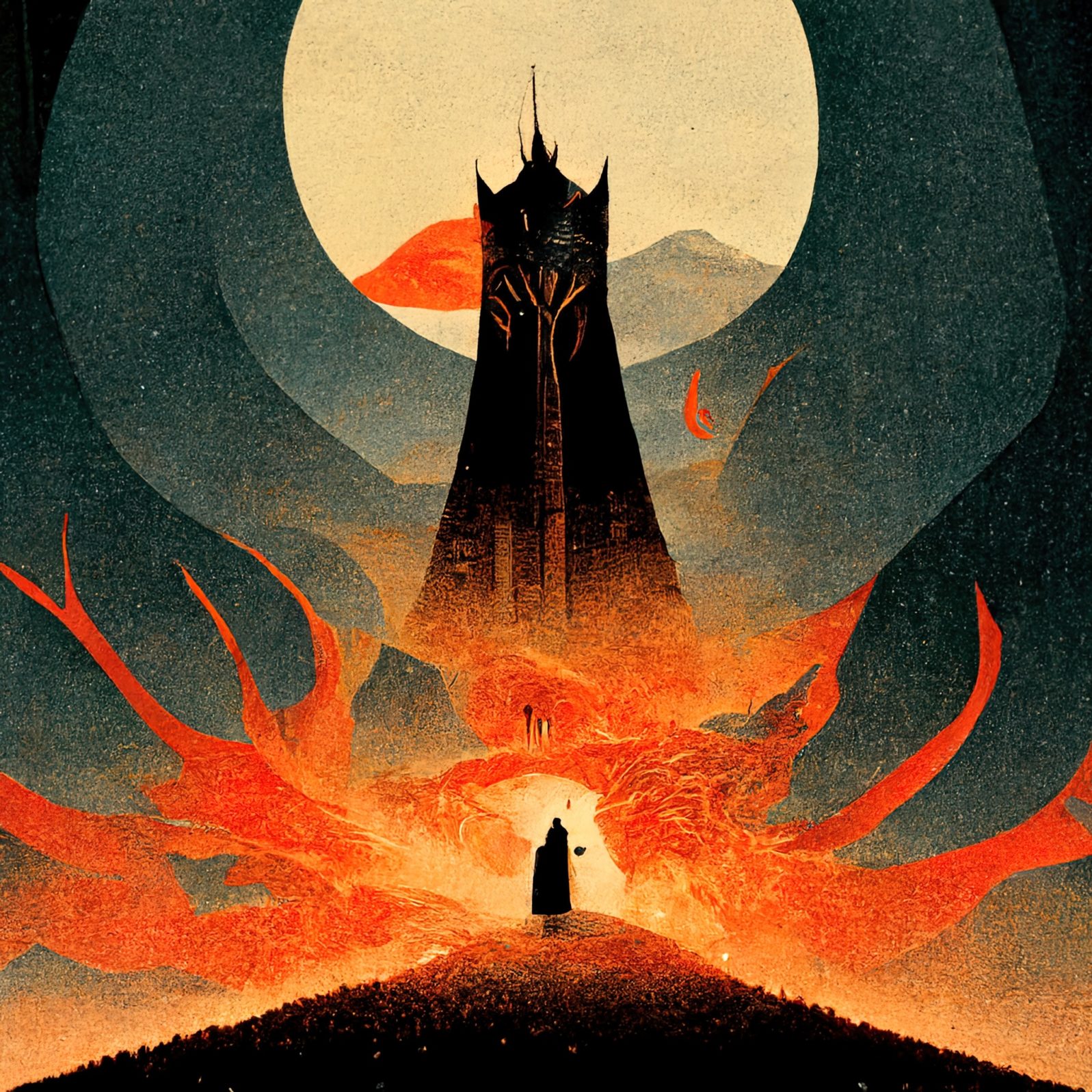 Lord of the Rings Pop Art Poster Concept Art