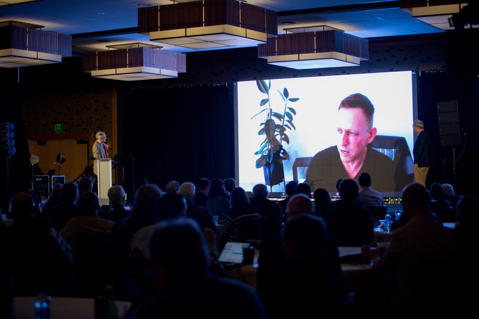 Peter Thiel via videoconference at COSM 2022