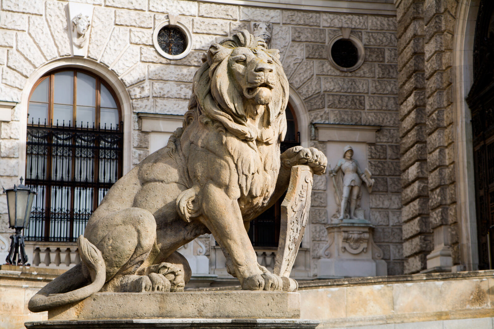 Vienna - lion for national library
