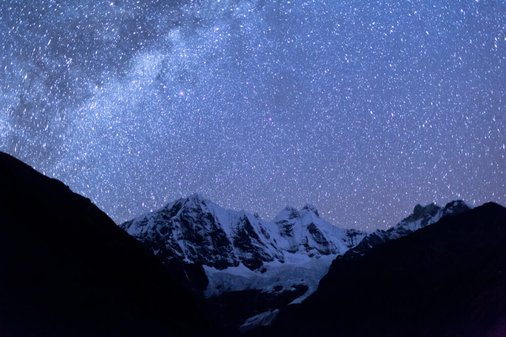 Milky Way over Cordillera Huayhuash