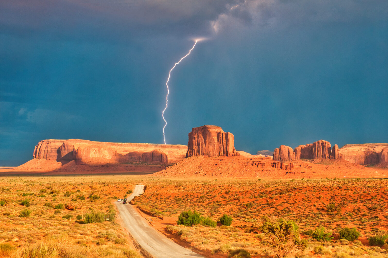 Summer Storm, Monument Valley, Navajo Nation, Utah, USA