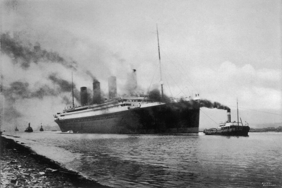 Titanic at Belfast. Date: 1912