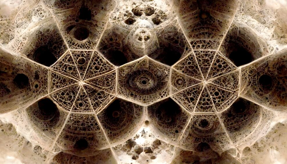 advanced ancient invisible forcefield dome pattern fading fractal mathematical laws of nature