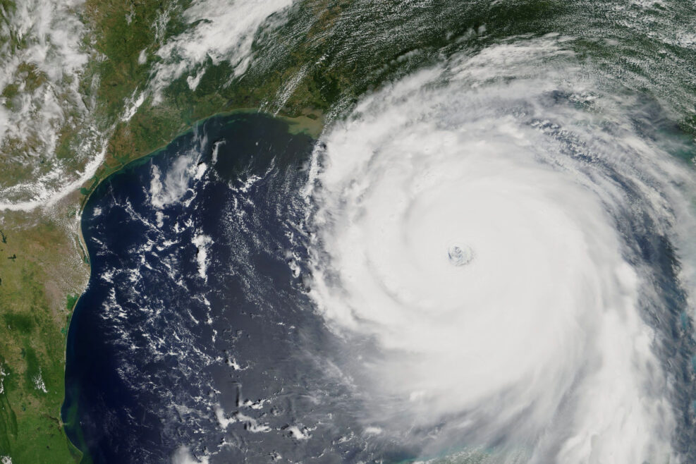 Hurricane Katrina heading towards New Orleans, Louisiana in 2005 - Elements of this image furnished by NASA
