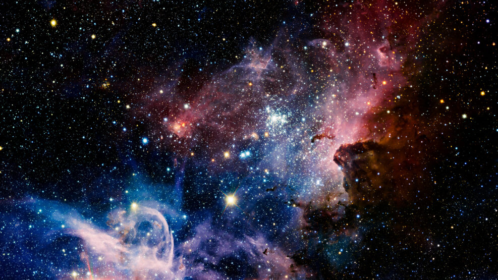 Stars nebula in space. Elements of this image furnished by NASA