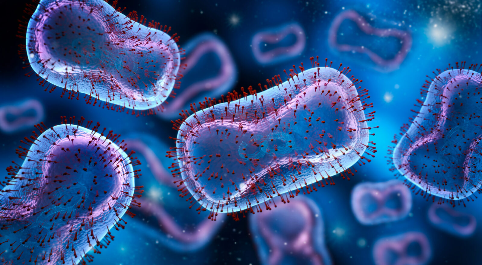 Medical illustration of Monkeypox virus - 3D illustration