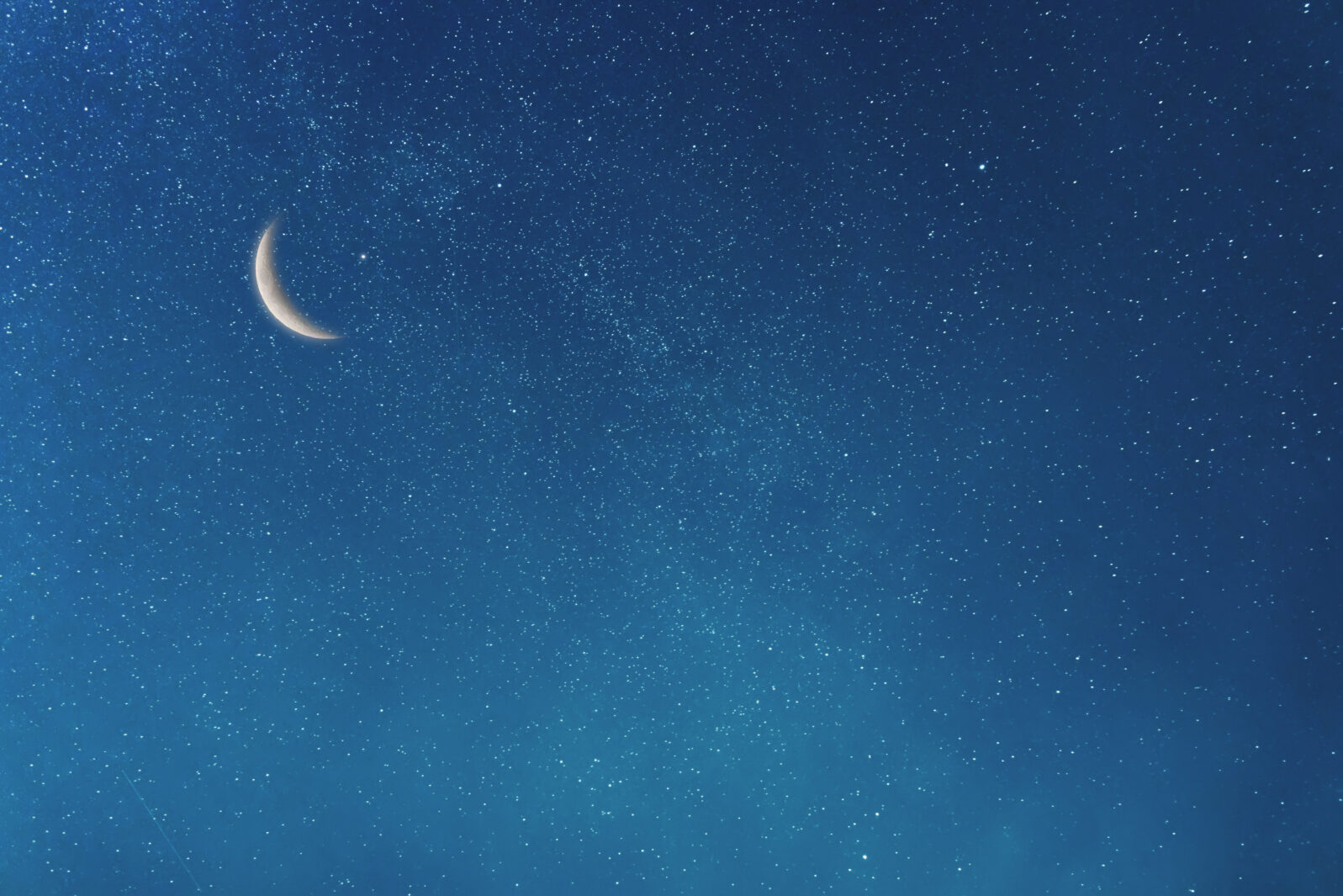 Night Sky and Moon, Stars, Ramadan Kareem Celebration