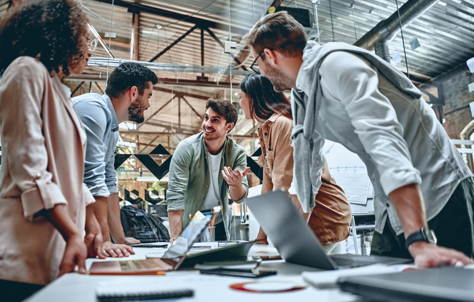 Young business people in office