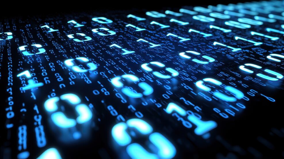 Digital data stream analysis cyber environment visual display technology abstract perspective