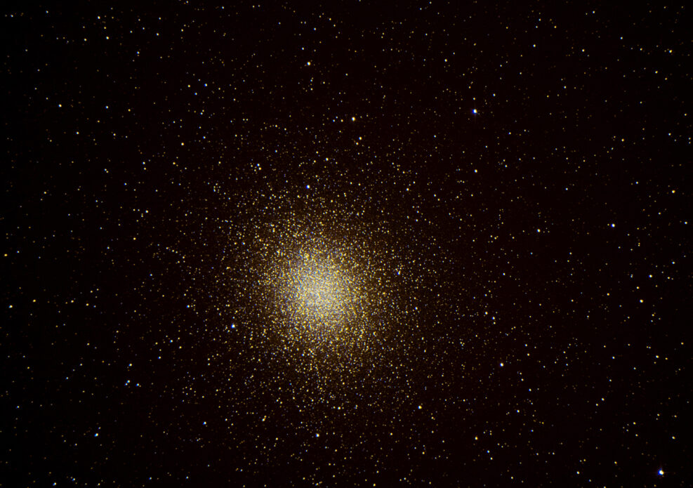 Omega Centuri the largest star cluster in the Earth's sky