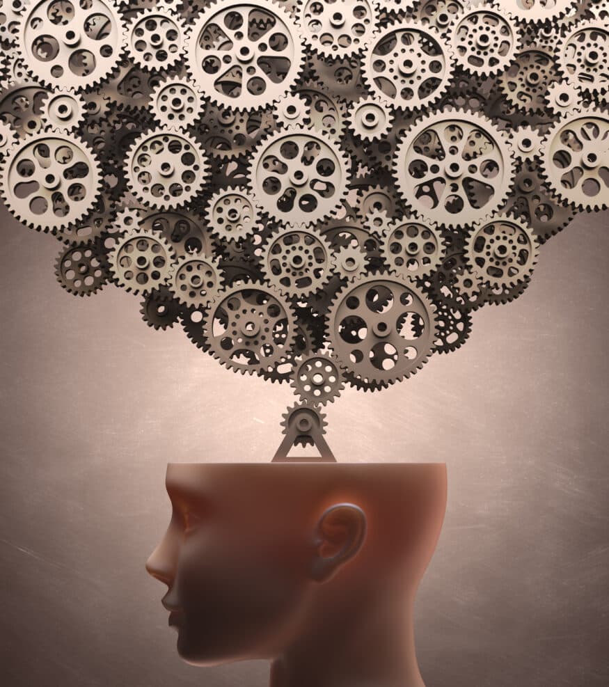 Thinking Machine. Clipping path included.