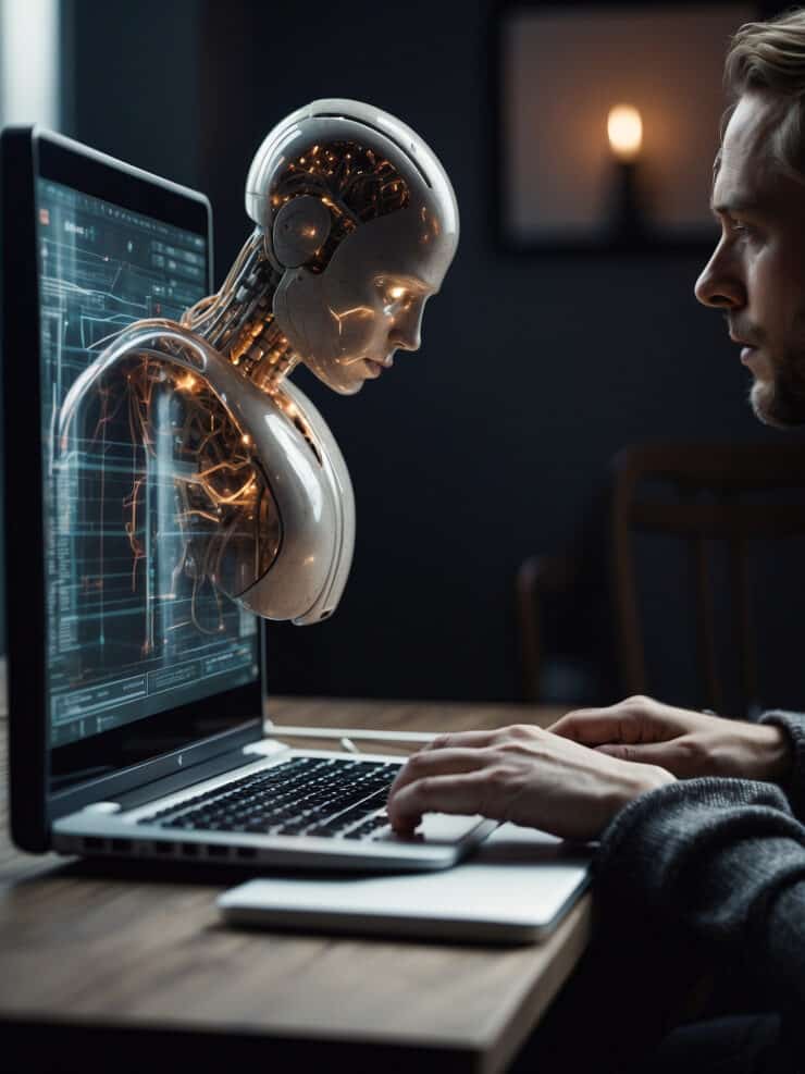 Concept image to explain how AI hallucinations occur when an AI model generates false or illogical information that isn't based on real data or events, but is presented as fact.