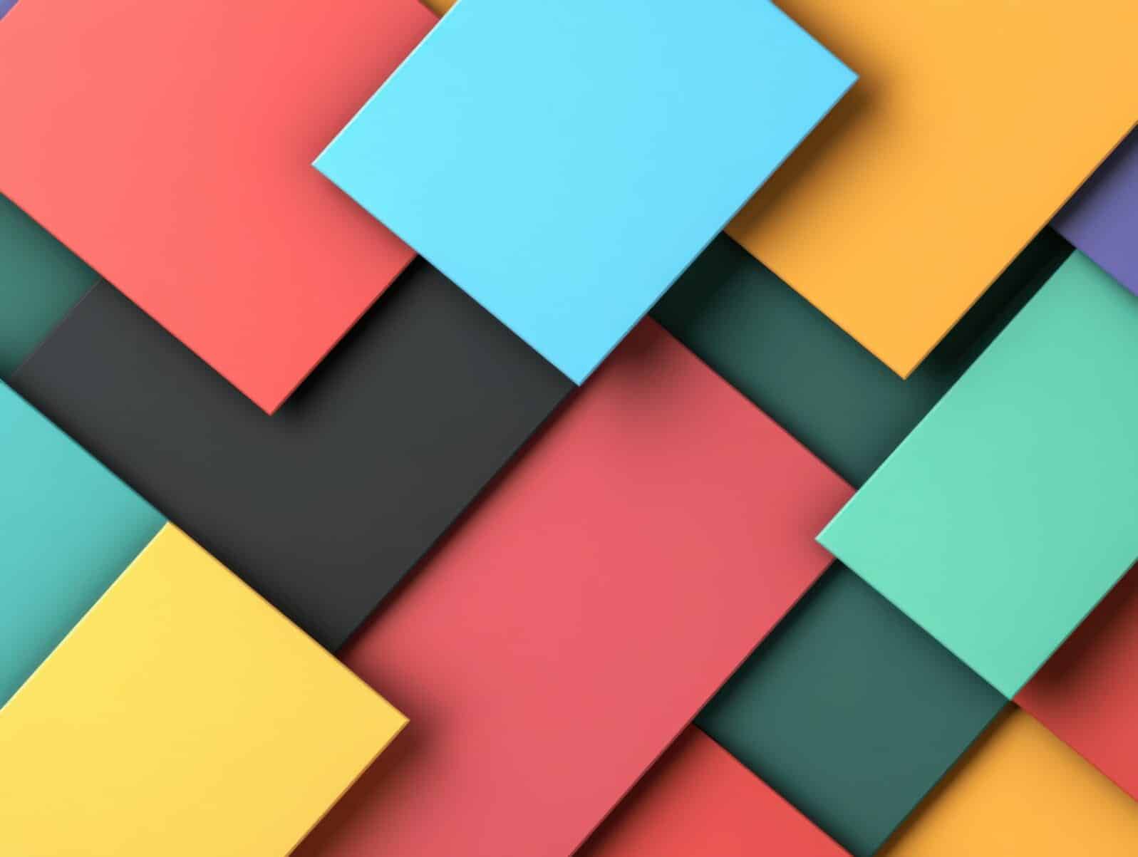 colorful geometric paper squares background
