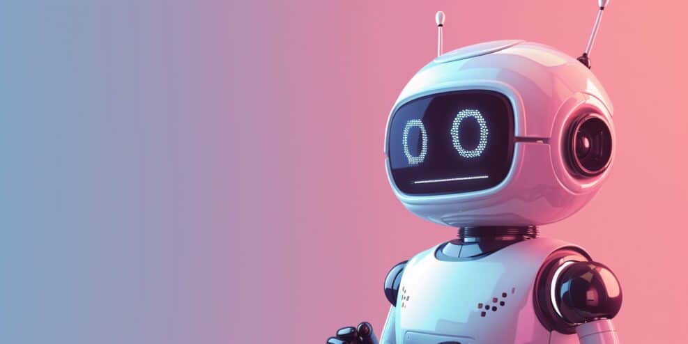 Cutting-edge robotic chatbot utilizing AI for support in the technology and corporate sectors.