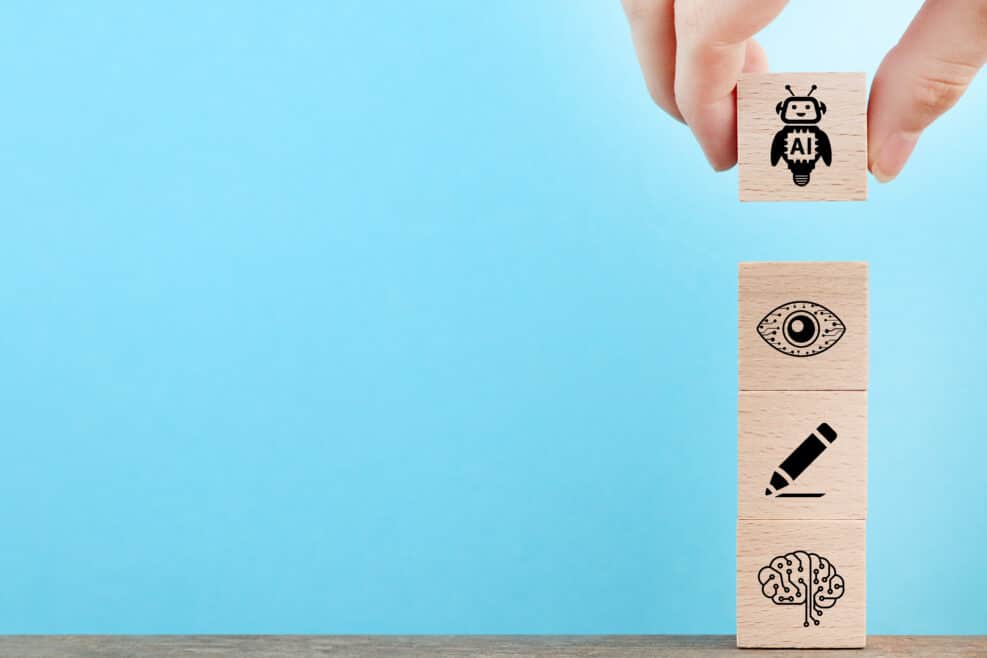 AI robot applications in Business, artificial intelligence Chatbot, Tools, Generator, Presentation Concept Background