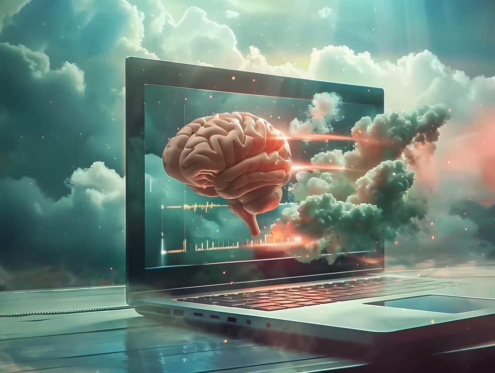 the concept of mind uploading or transferring consciousness to a digital format.