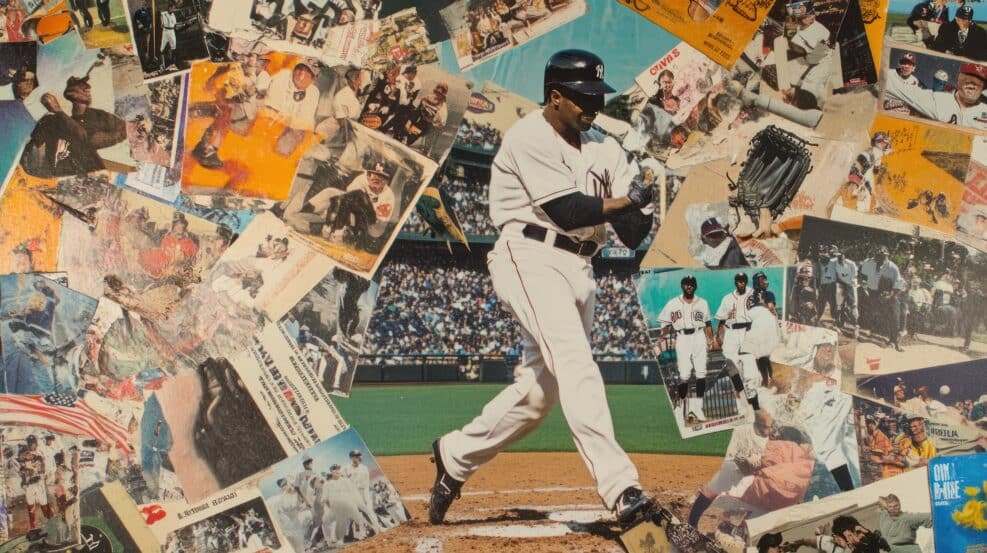 A Collage of Baseball Players and Memorabilia