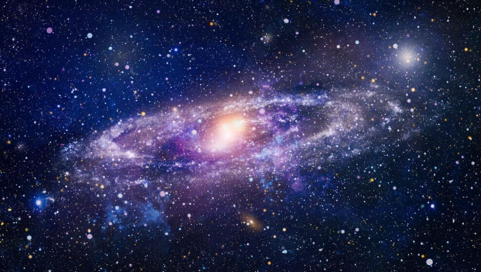 Nebula and galaxies in space. Space many light years far from the Earth. Elements of this image furnished by NASA.